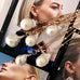 Leoni & Vonk Baroque pearl necklaces photographed on images of the Leoni & Vonk blonde model