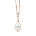 Leoni & Vonk baroque freshwater pearl on a rose gold chain