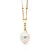 Leoni & Vonk baroque freshwater pearl on a rose gold chain