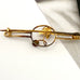Back of Leoni & Vonk gold plated vintage brooch 