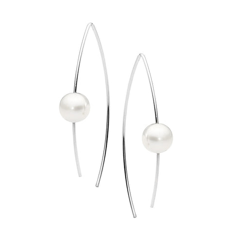 Leoni & Vonk sterling silver pearl ear wire earring