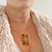 Vintage French Gilt Buckle Necklace